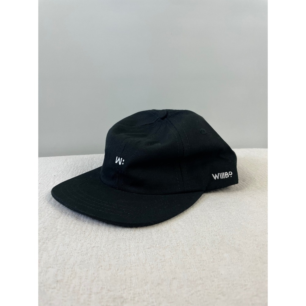 Willbo William Bowen Mens Black Canvas Baseball Cap Hat Made in USA Adjustable‎